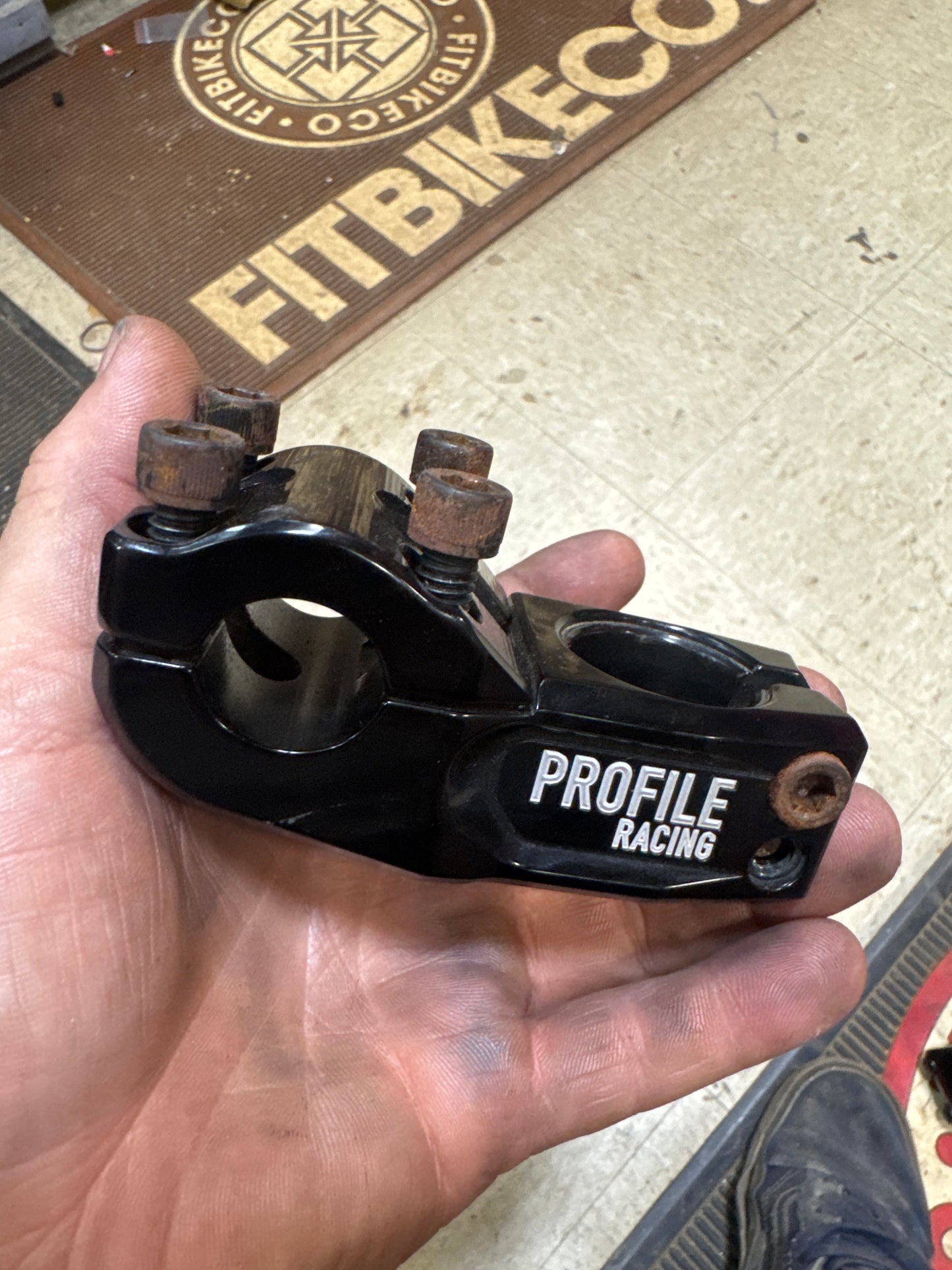 Profile push stem black 53m
