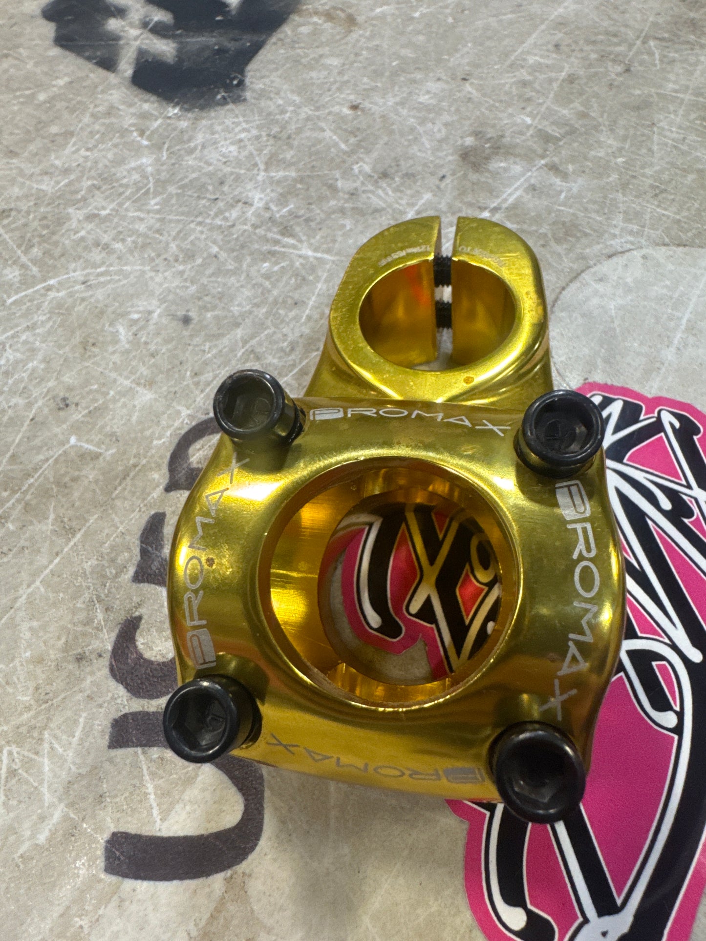 Promax 31.8 stem gold 53mm