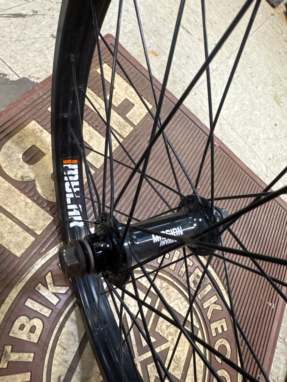 Mission invade front wheel