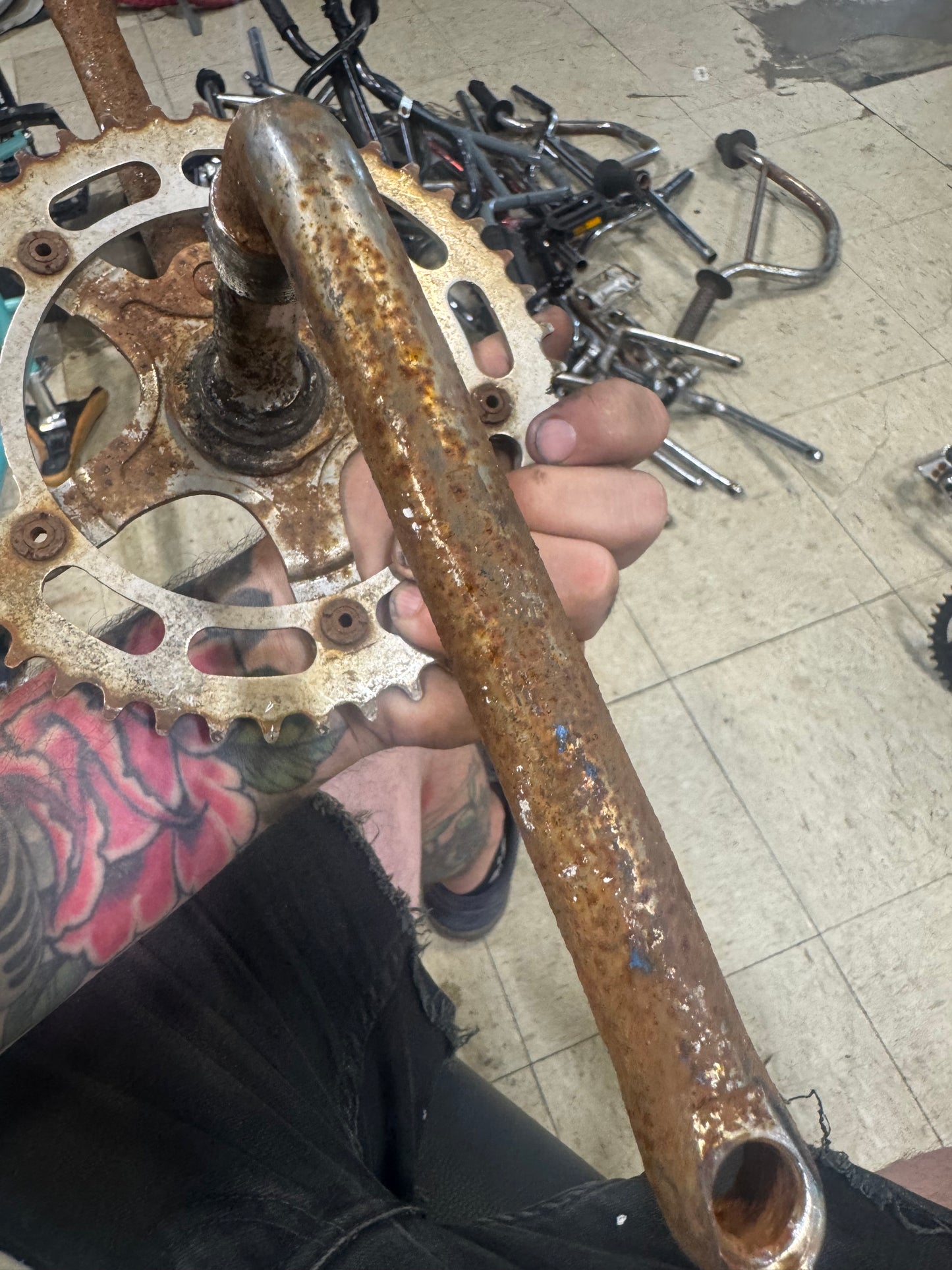 Mongoose 1pc cranks rusty