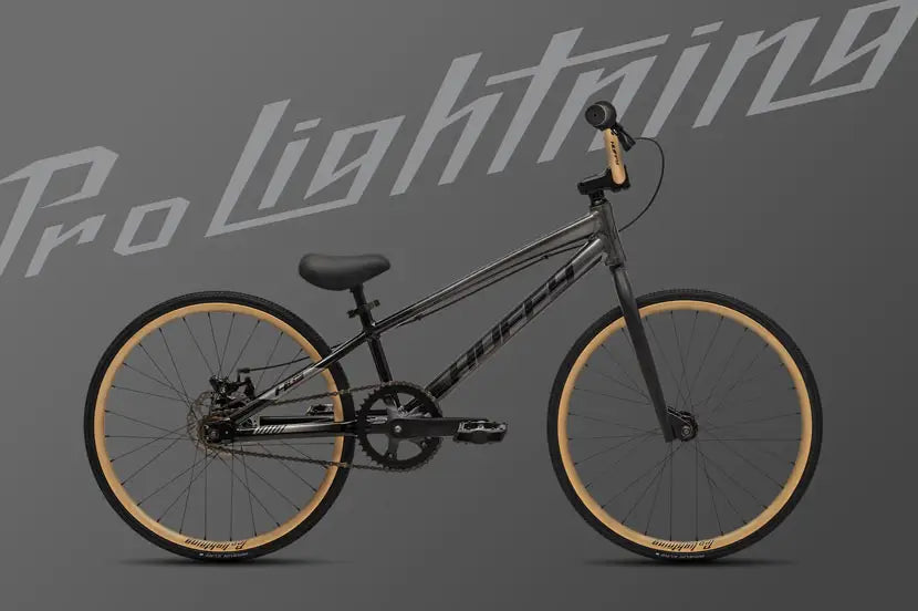 Huffy Pro Lightning - Junior, BMX Race Bike, 20-Inch, Smoked Chrome
