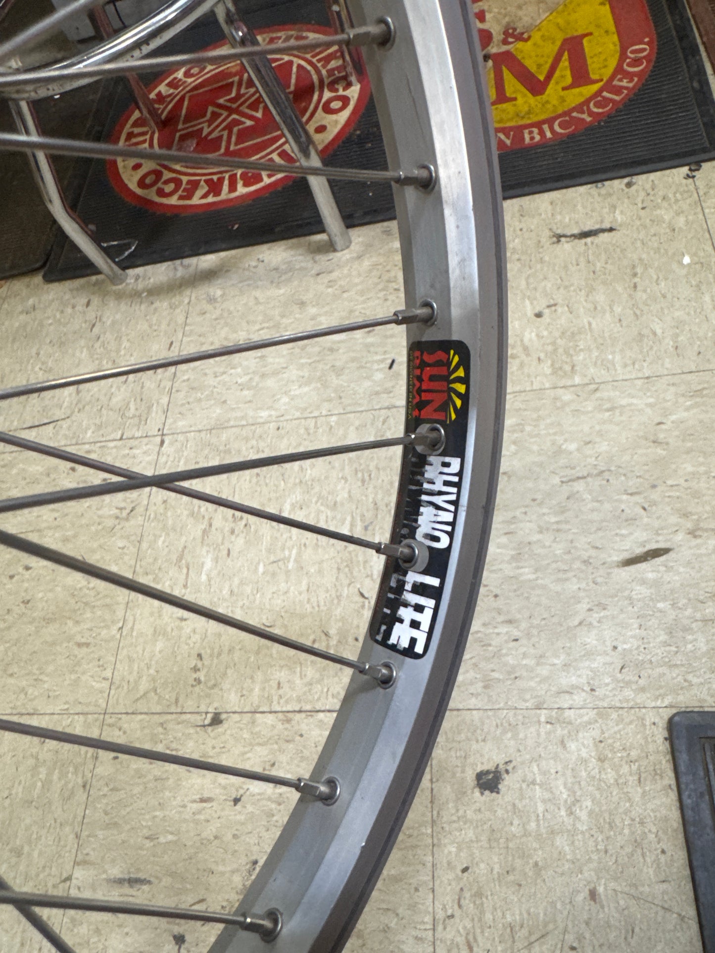Bulletproof 20x1.75 rear wheel silver