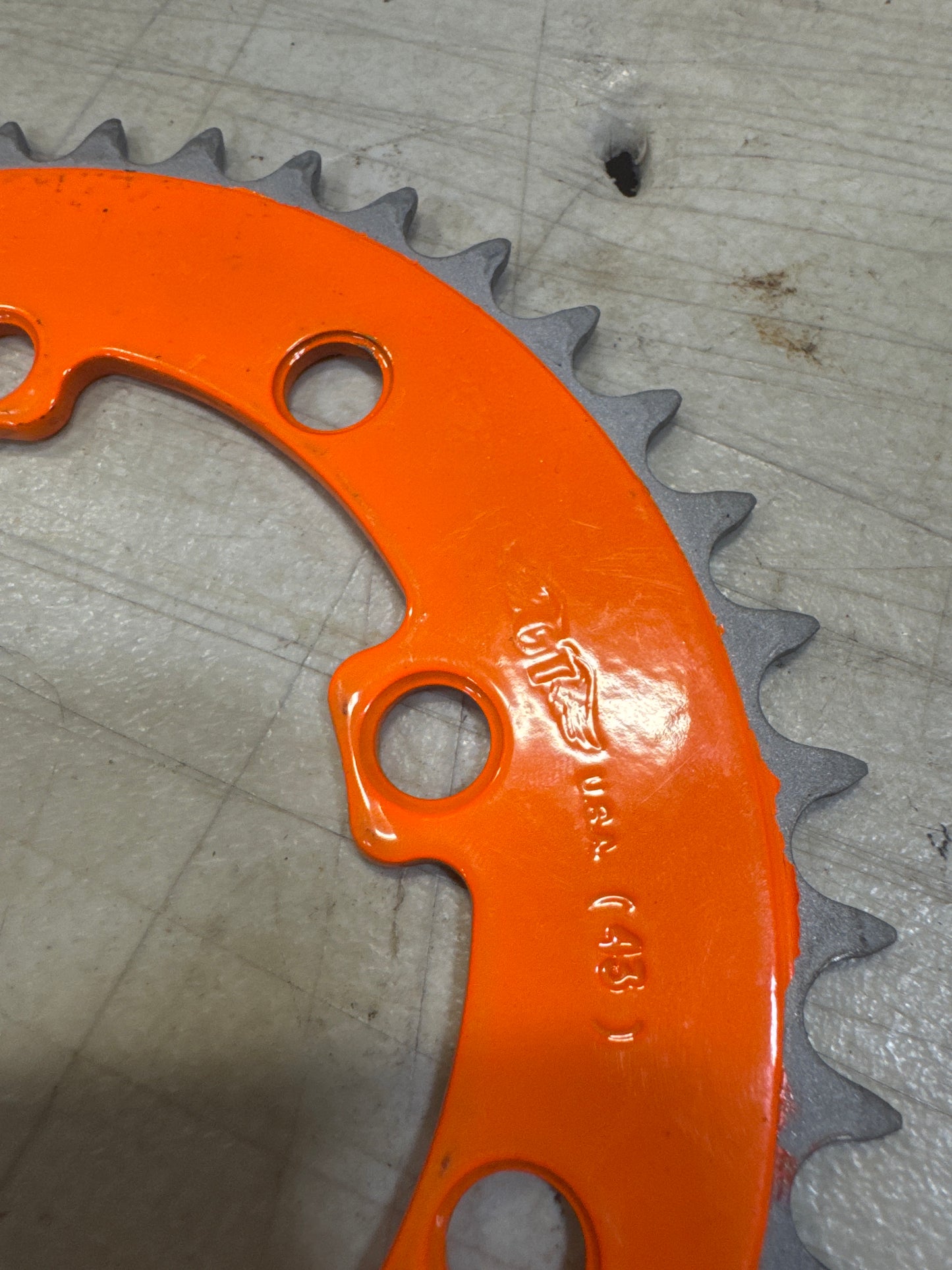 Gt chainring 43t 5b orange