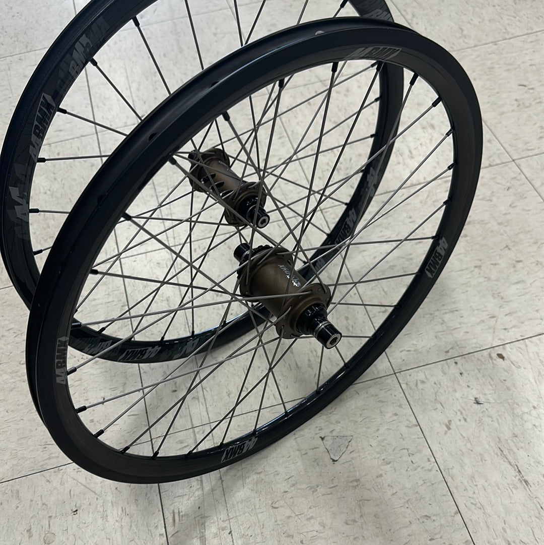 onyx hub 44bmx carbon wheels titanium spokes wheelset