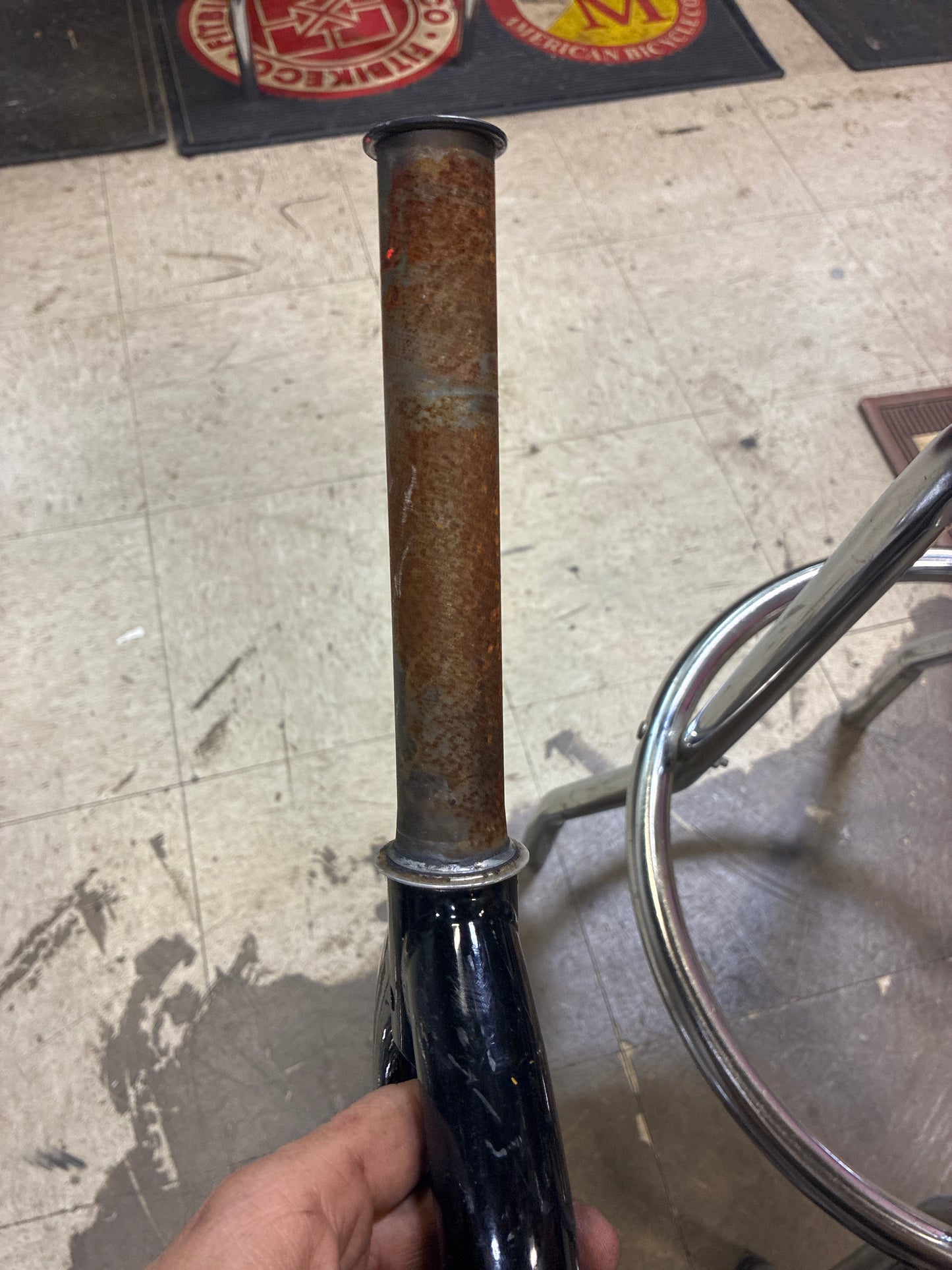hoffman mid school fork gloss black 14mm