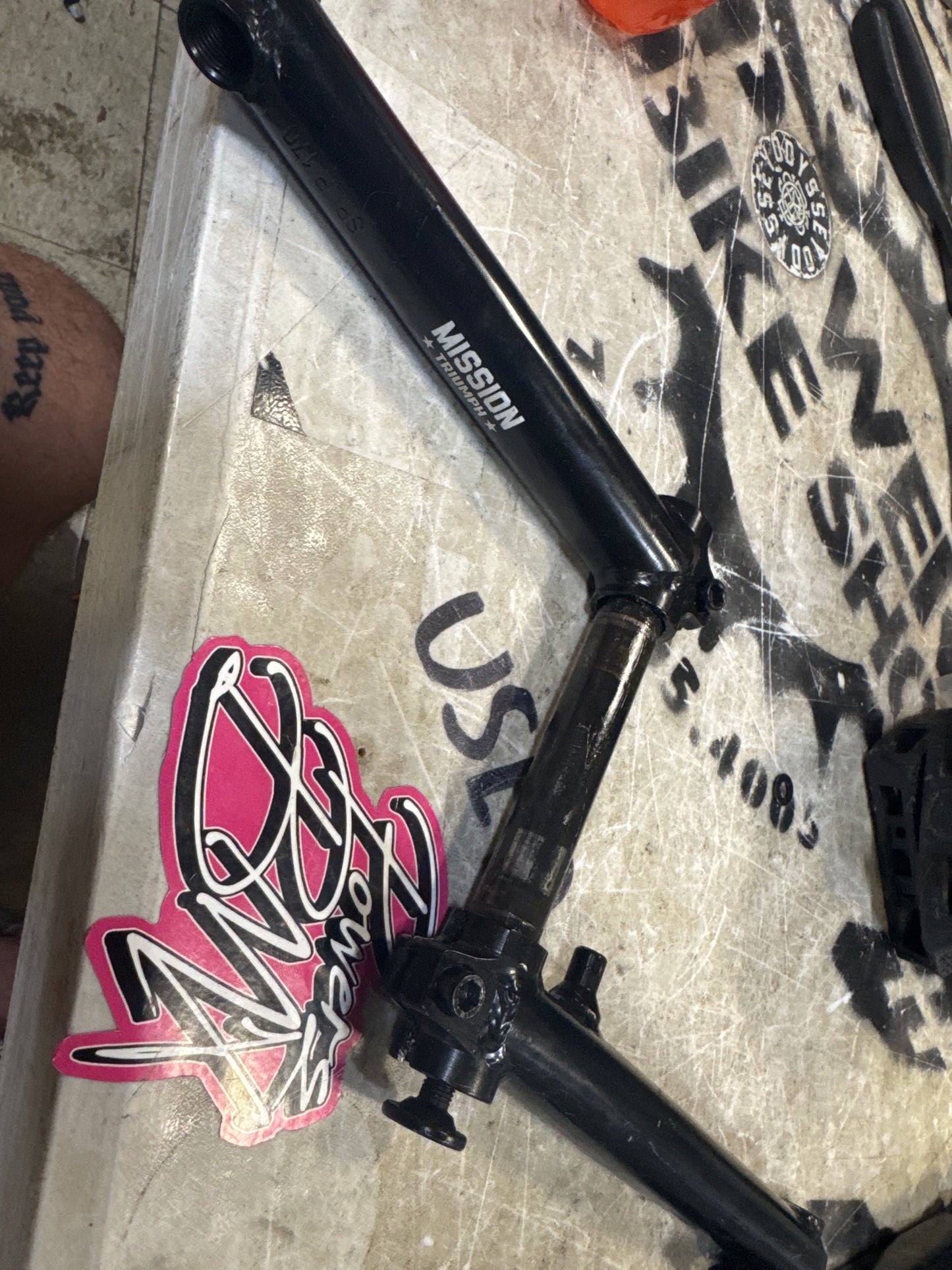 mission 170m rhd bmx crank