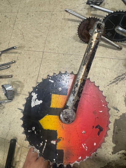 Gt 1pc cranks painted sprocket
