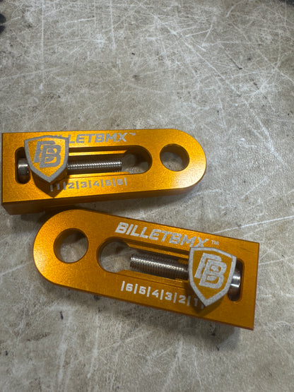 Billet bmx chain tensioners gold
