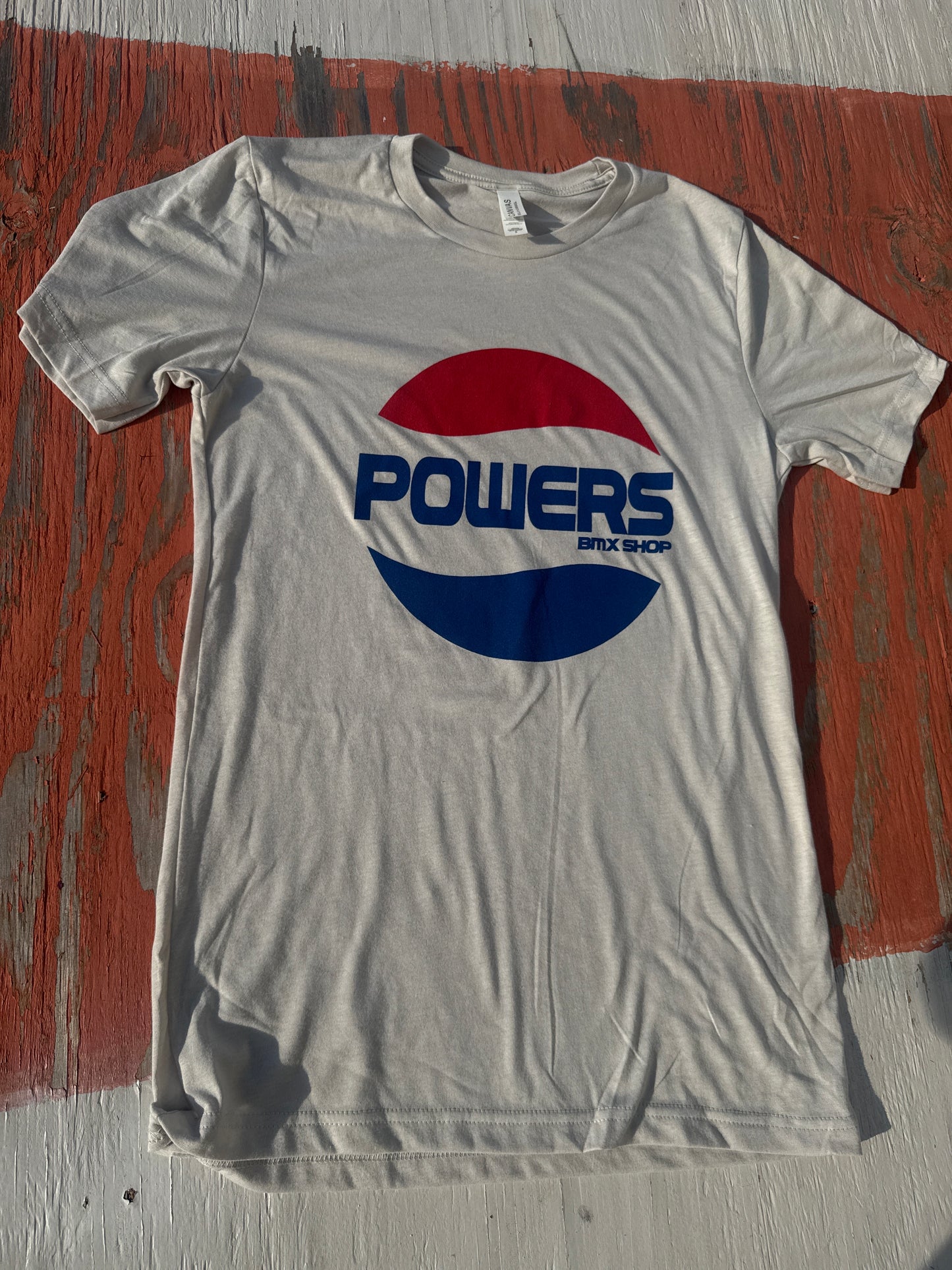 Powers Bmx Soda t shirt white