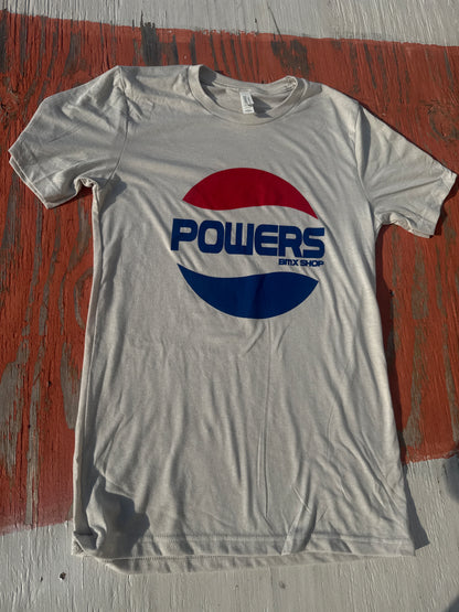 Powers Bmx Soda t shirt white