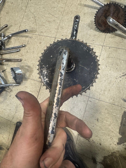 Gt 1pc cranks painted sprocket
