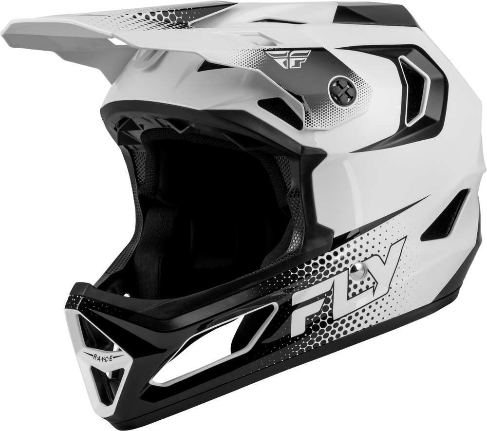 FLY RACING RAYCE SONAR BICYCLE HELMET WHITE/BLACK