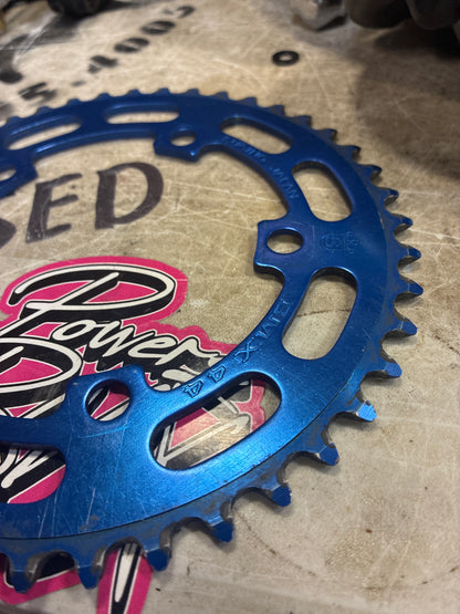 sugino bmx 5b chainring 44t blue