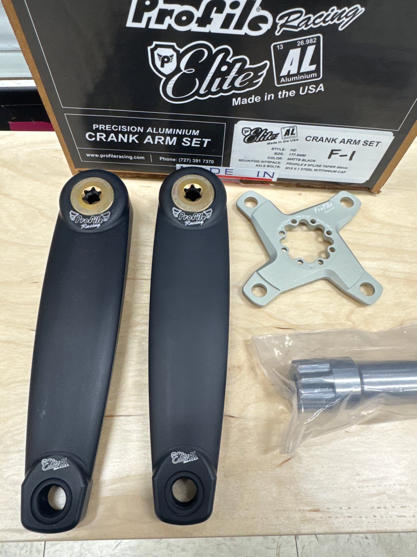 Profile Racing AL elite crankset F-1 Limited edition