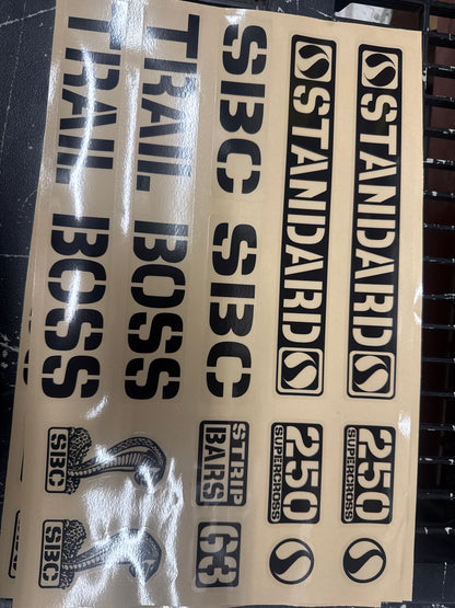 Standard Byke Trail boss OG sticker kit