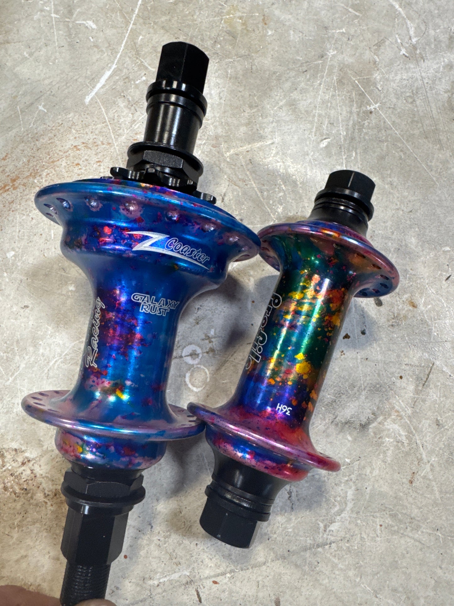 profile racing galaxy rust z coaster hubset