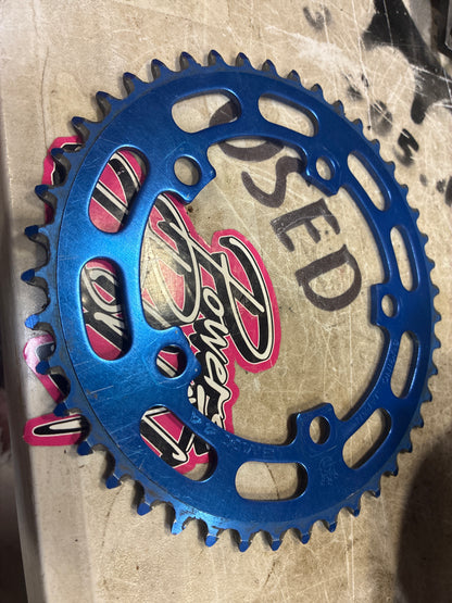 sugino bmx 5b chainring 44t blue