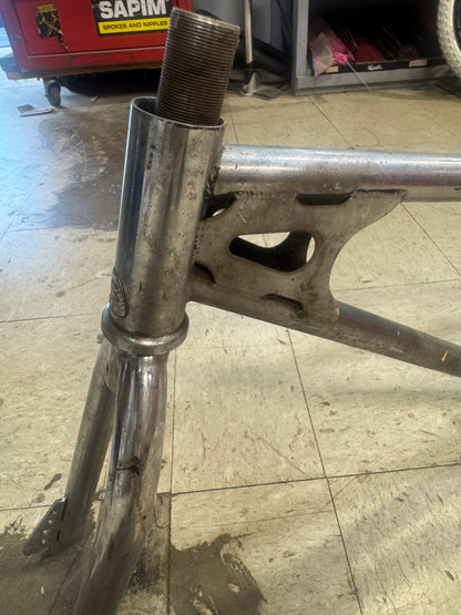 Chrome vintage Schwinn frame/fork