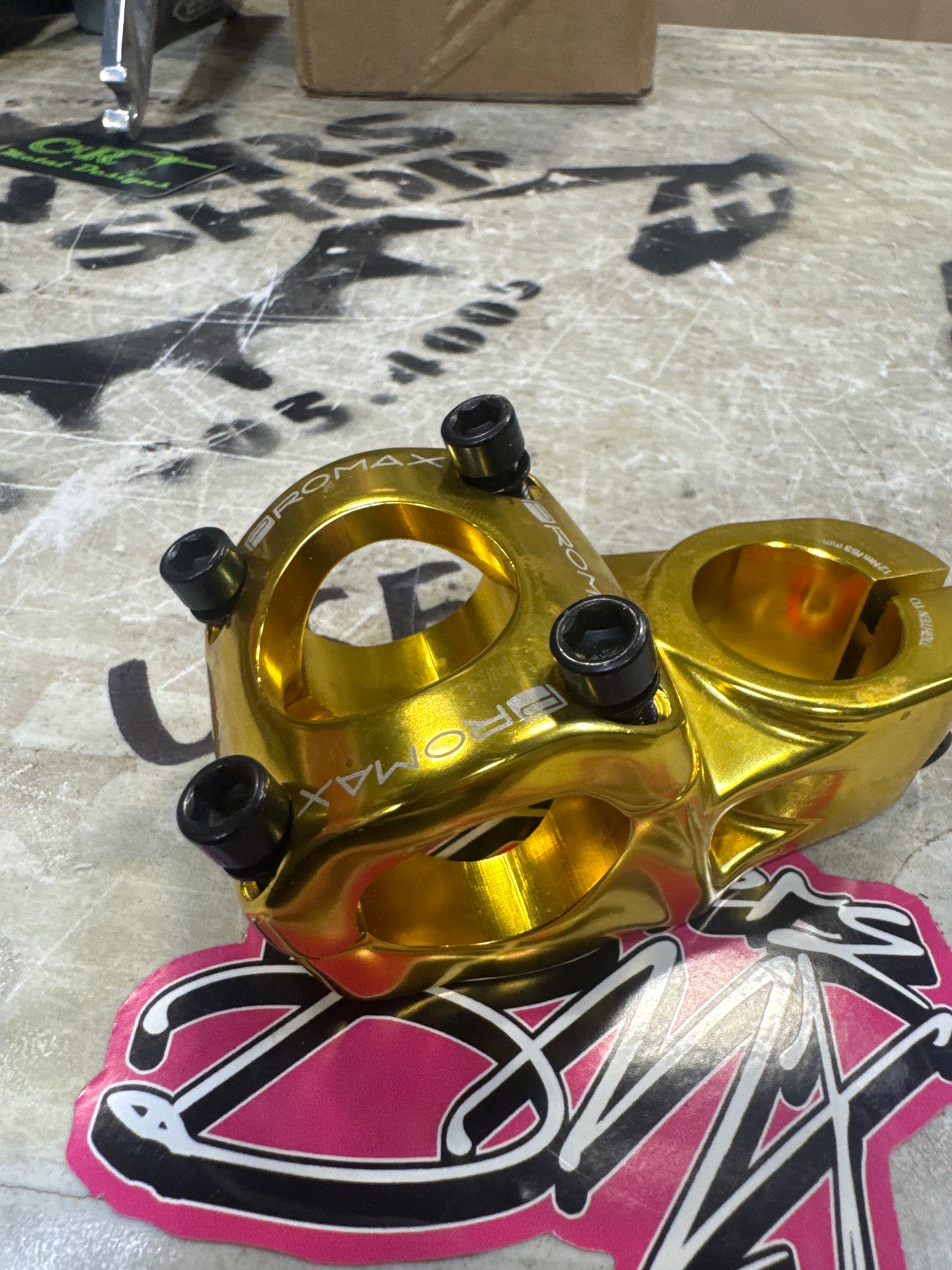 Promax 31.8 stem gold 53mm