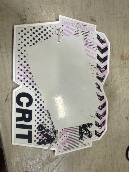 Crit number plate pink