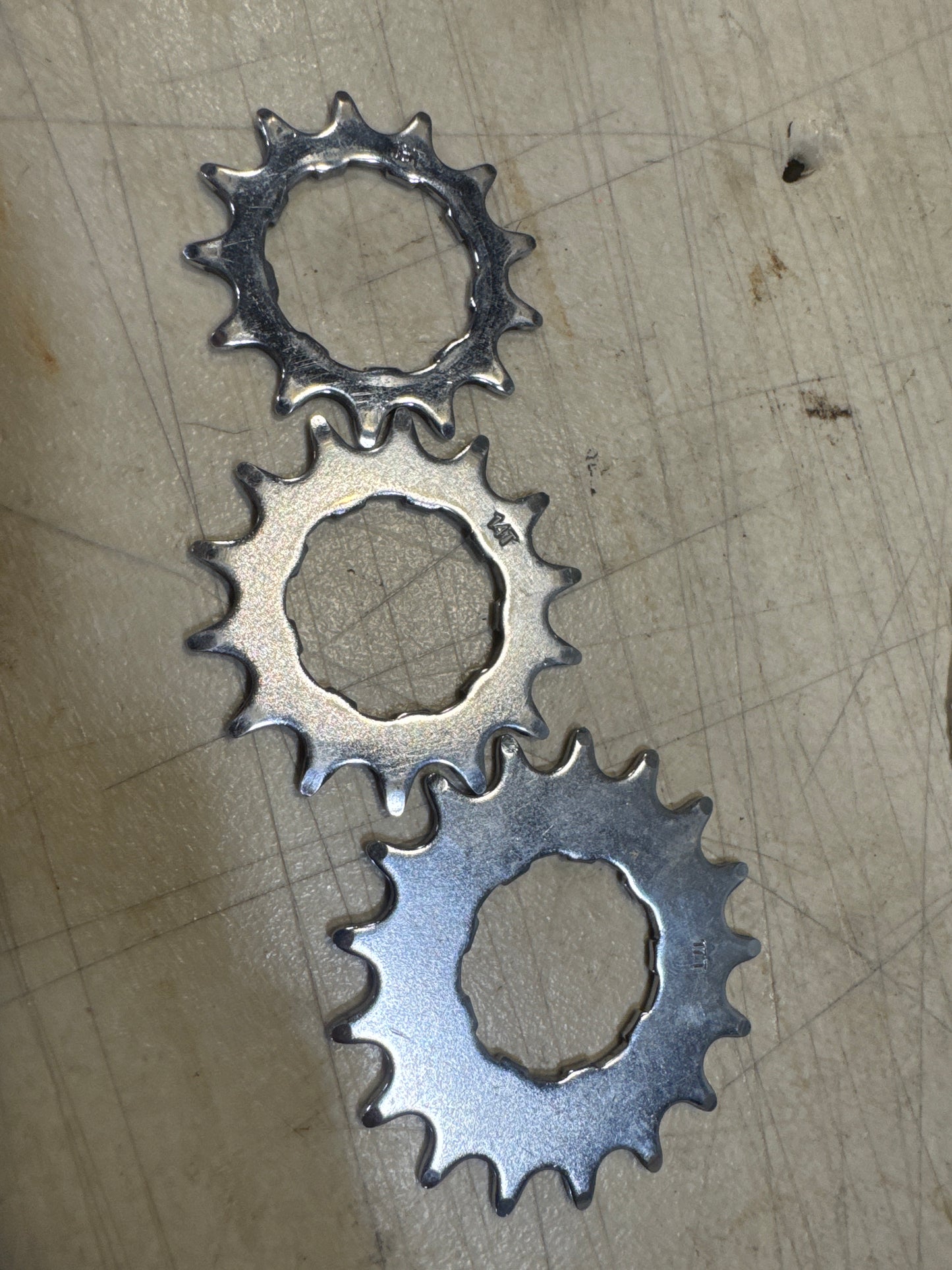 Shimano cog set 13,14,17