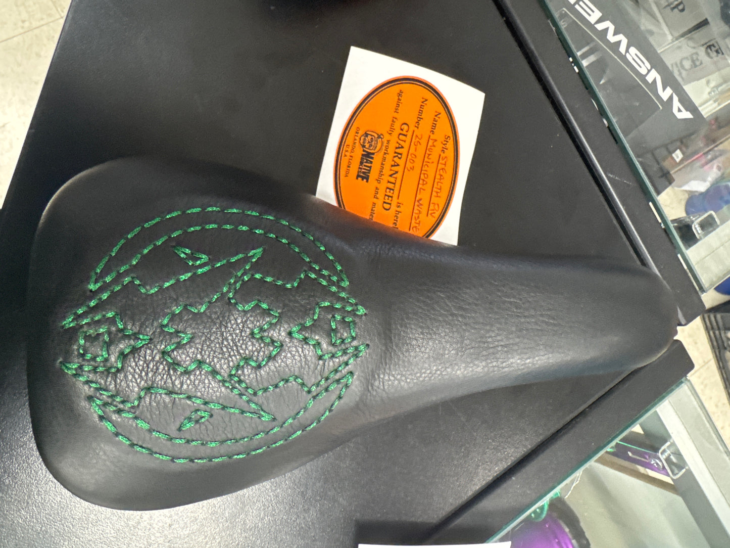 native bikes leather seat
