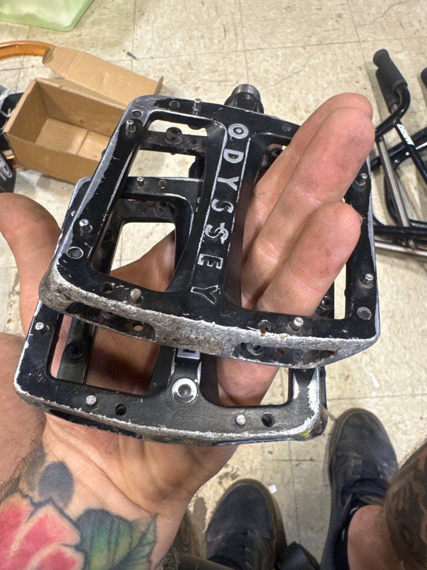 Odyssey Dugan alloy pedal black rougher