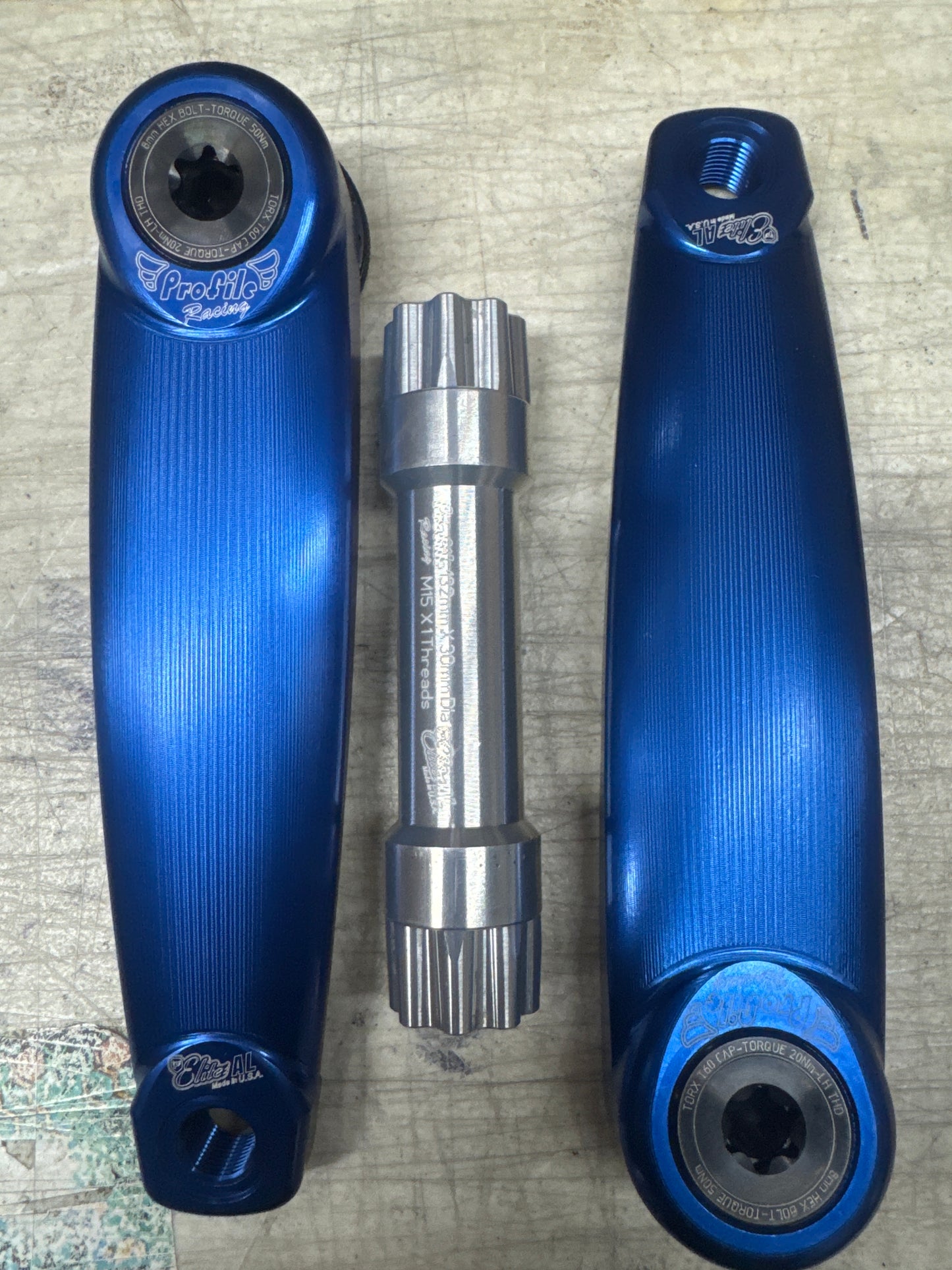 Profile Racing AL elite crank arm set