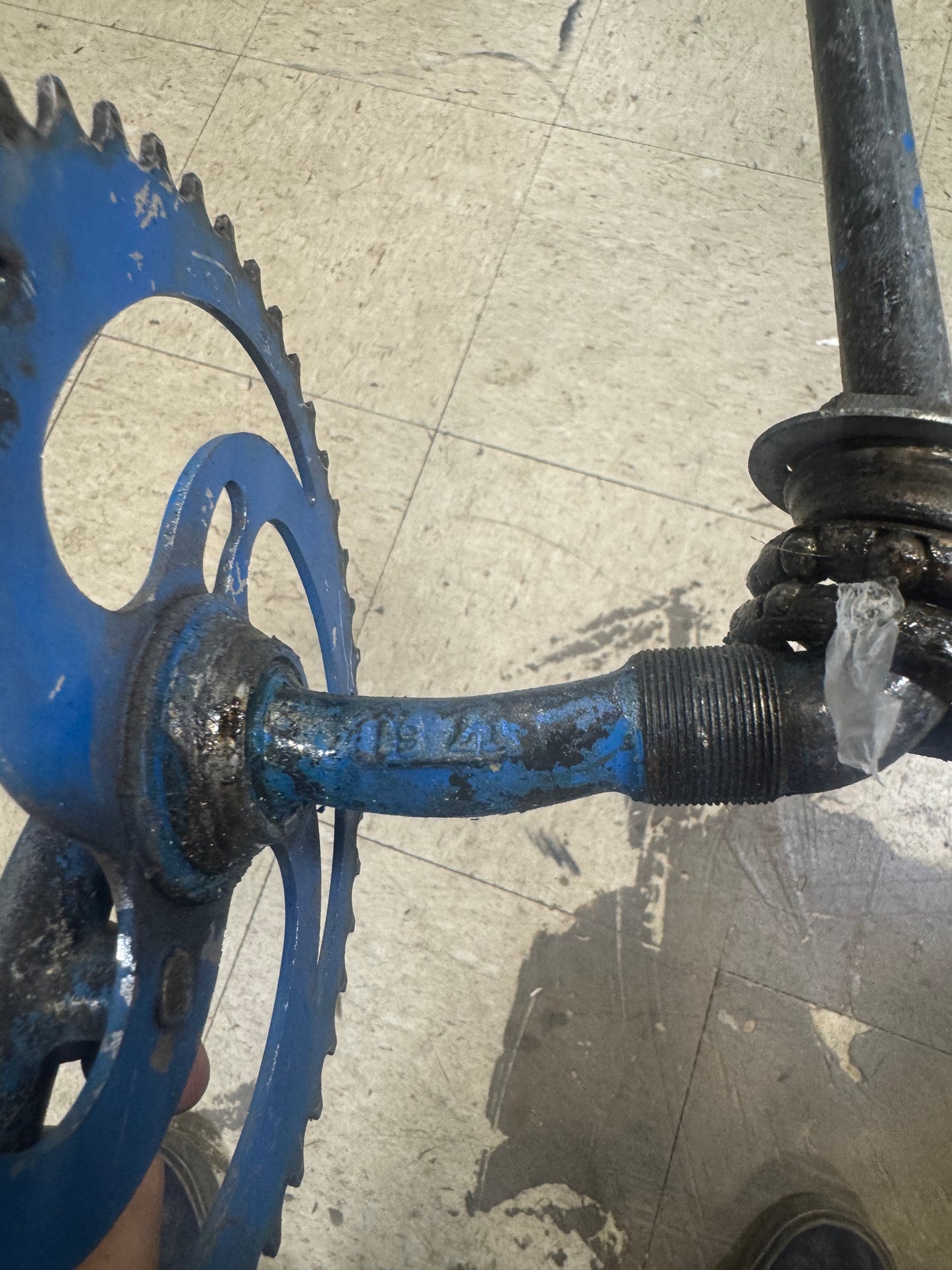 Cr-mo mx 1pc cranks w/ sprocket