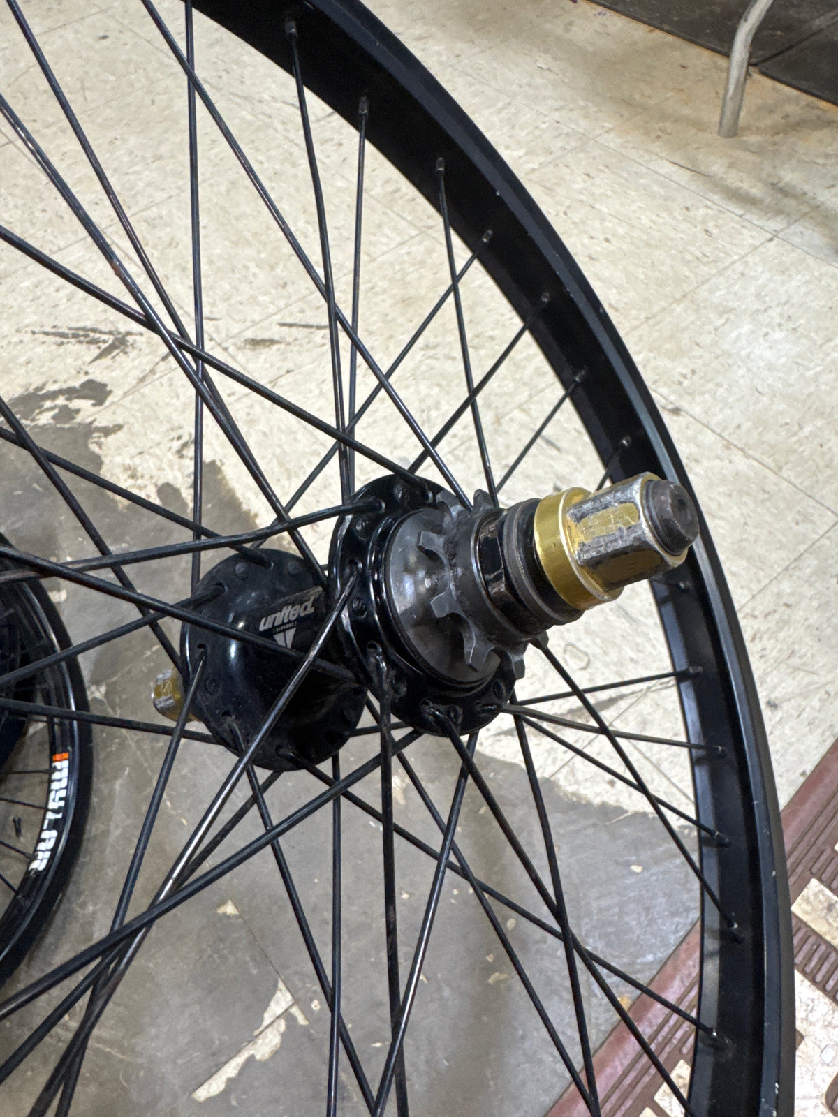 United Oem rear wheel rhd