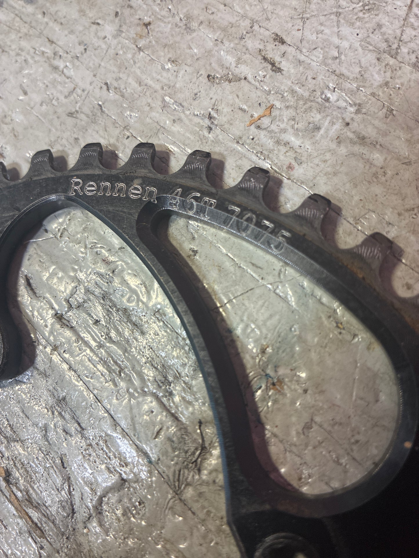 rennen 45t 4bolt chainring black
