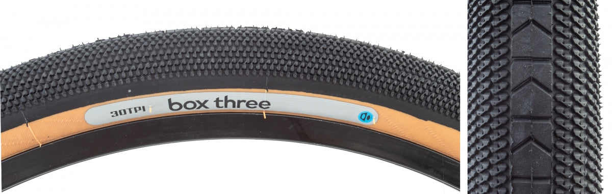 Box Three Wire Bead Tire Tan wall