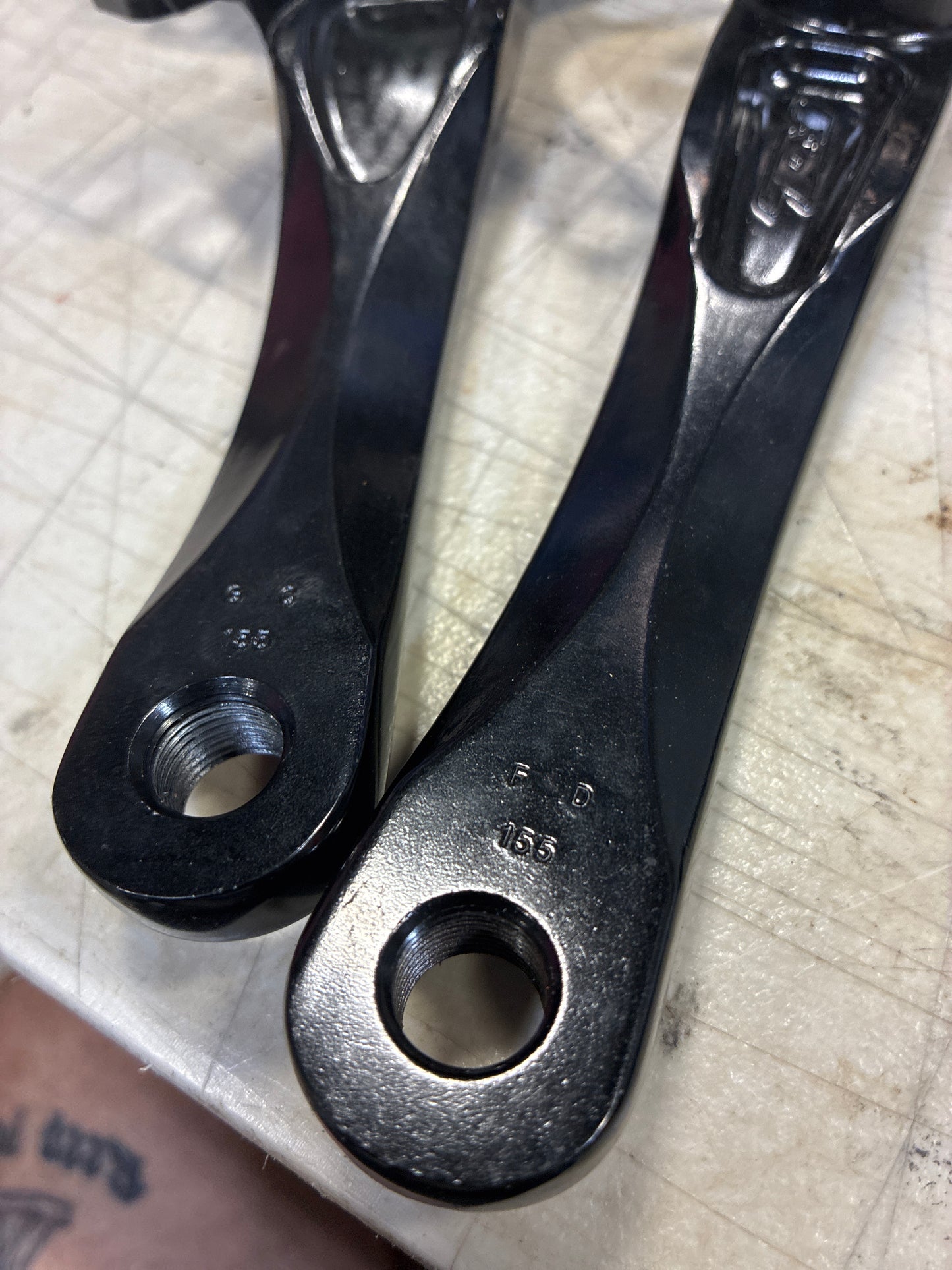 redline square tapered 155mm cranks