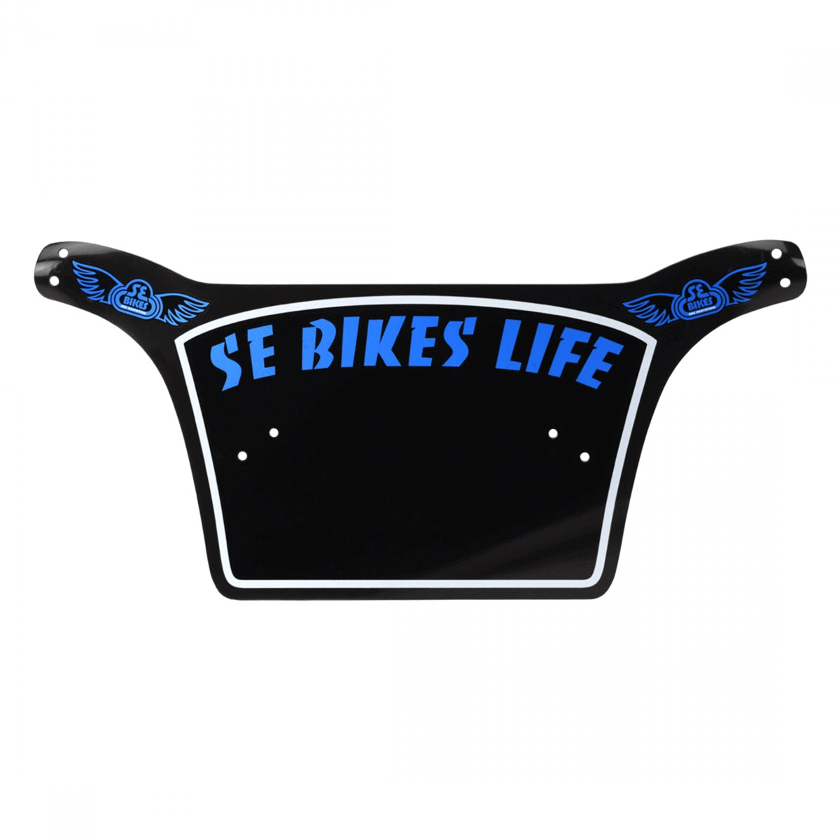 SE BIkes Bike Life Number plate black/white/blue