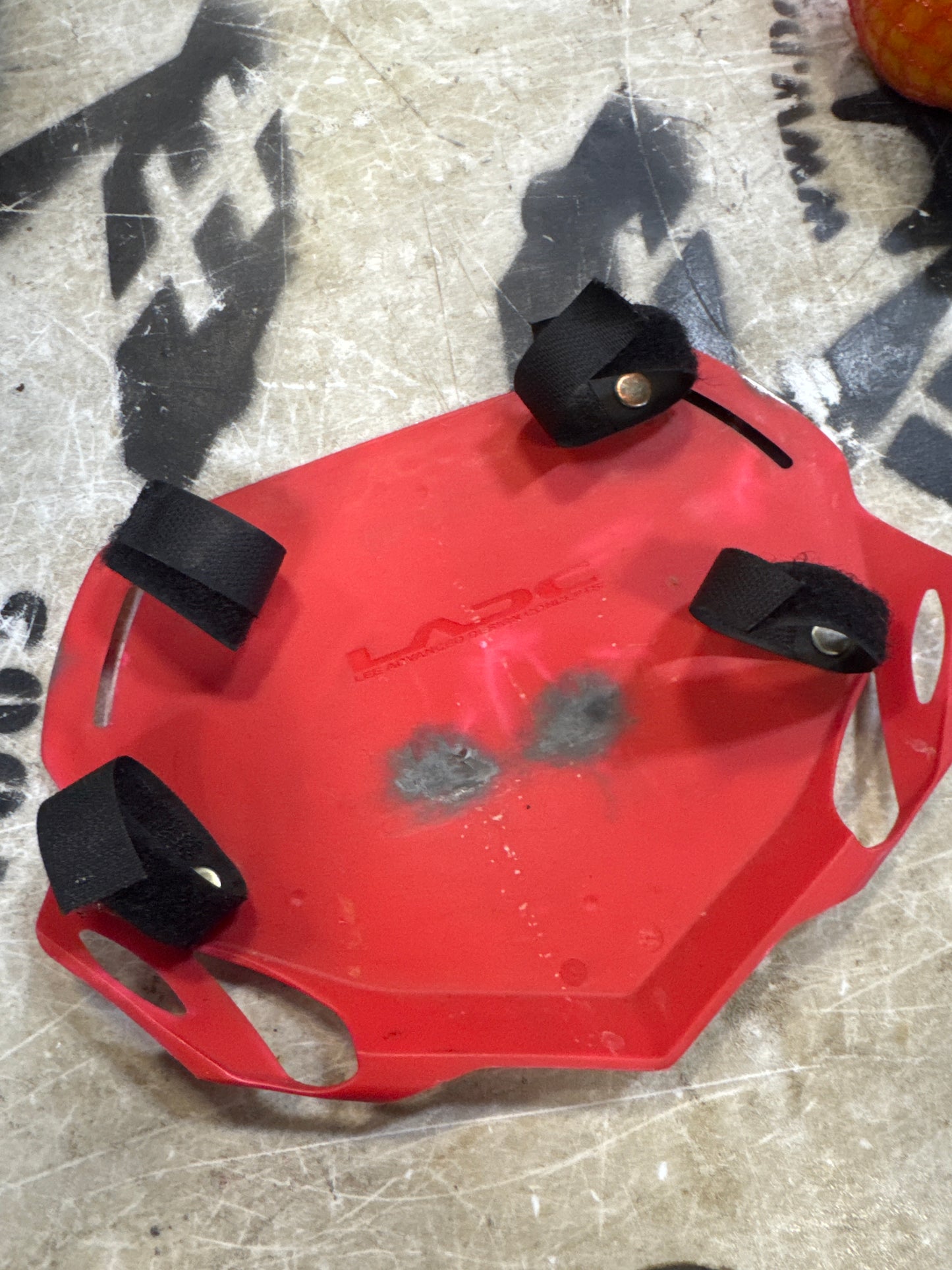 Box mini number plate red