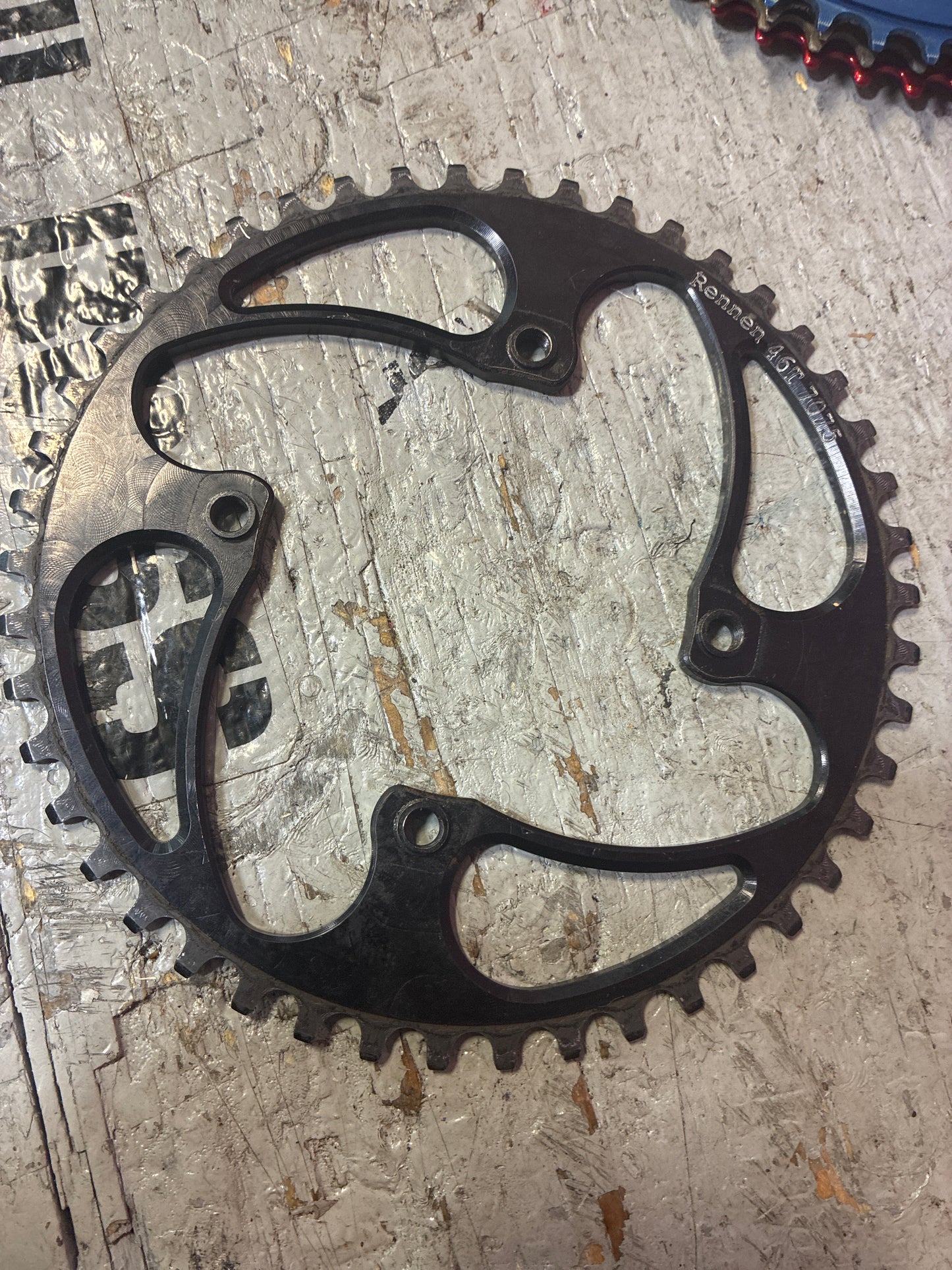 rennen 45t 4bolt chainring black