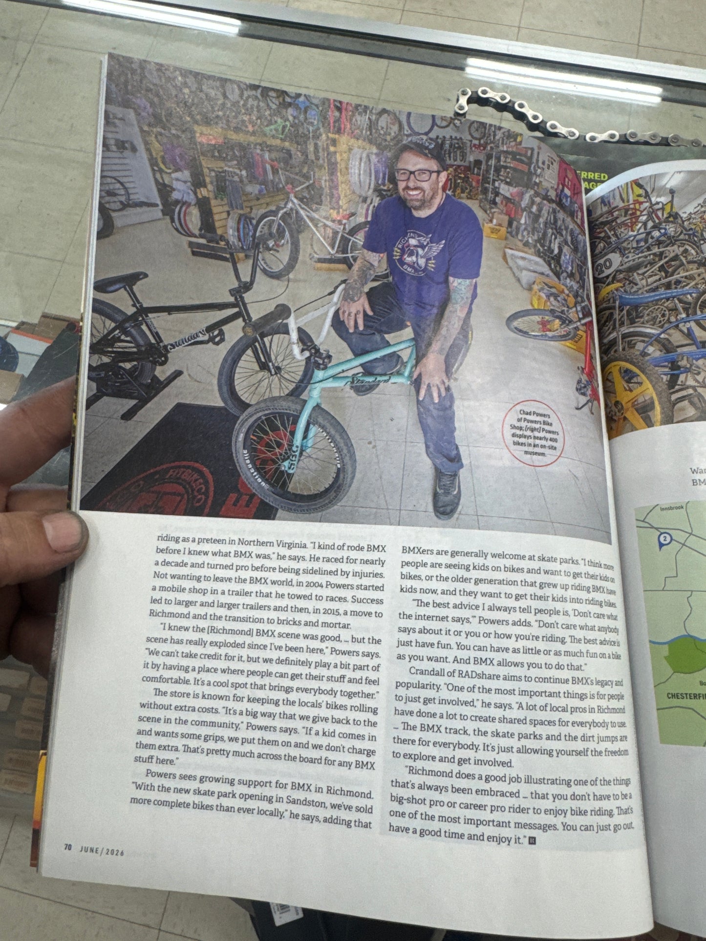 Richmond Magazine powers bmx cover