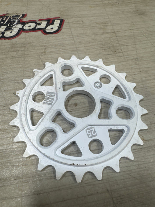 Stolen brand 25t sprocket white