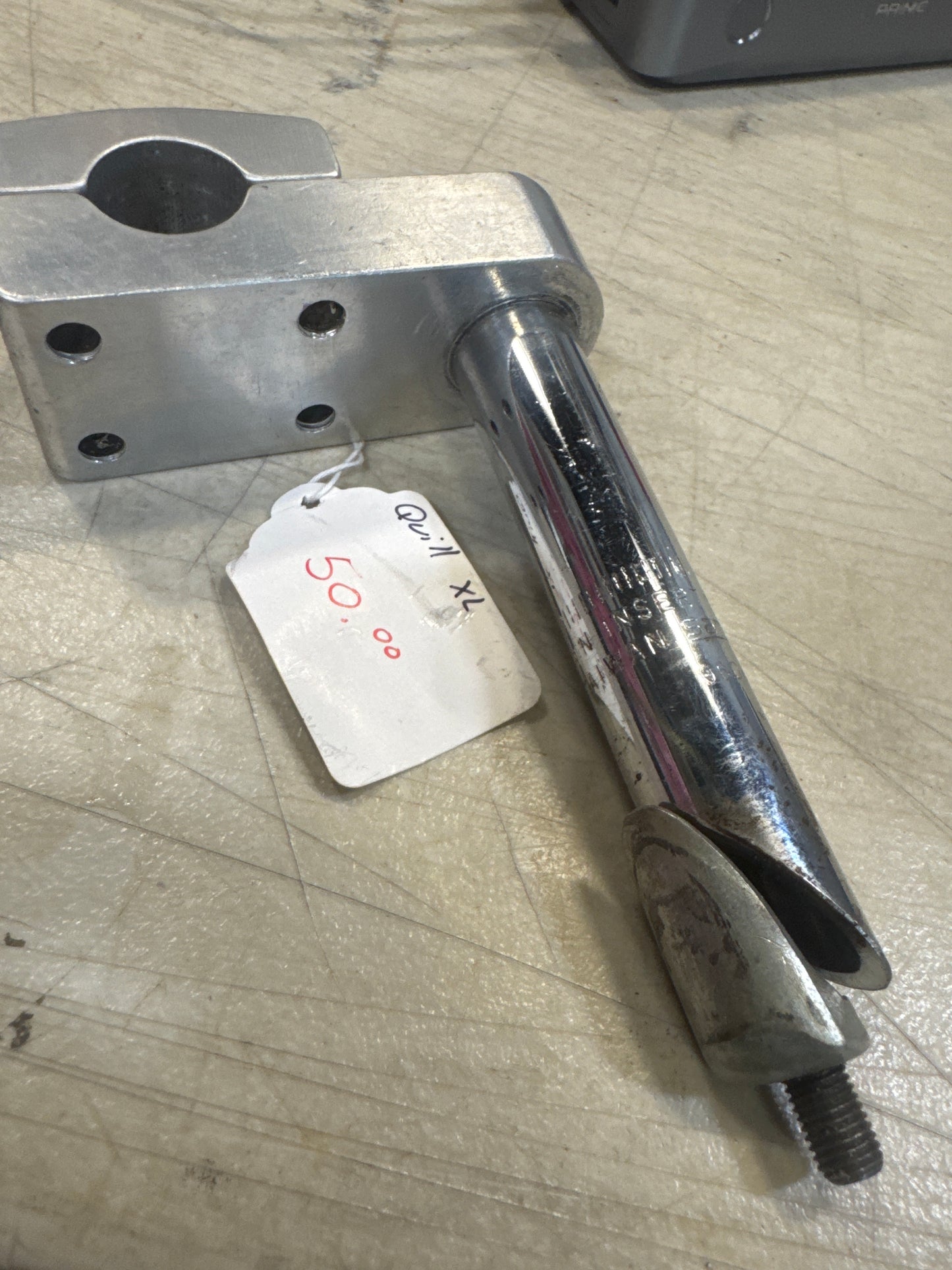 Silver old school quill stem pro xl silver rusty bolt