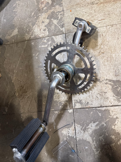 Old school 1pc full crankset