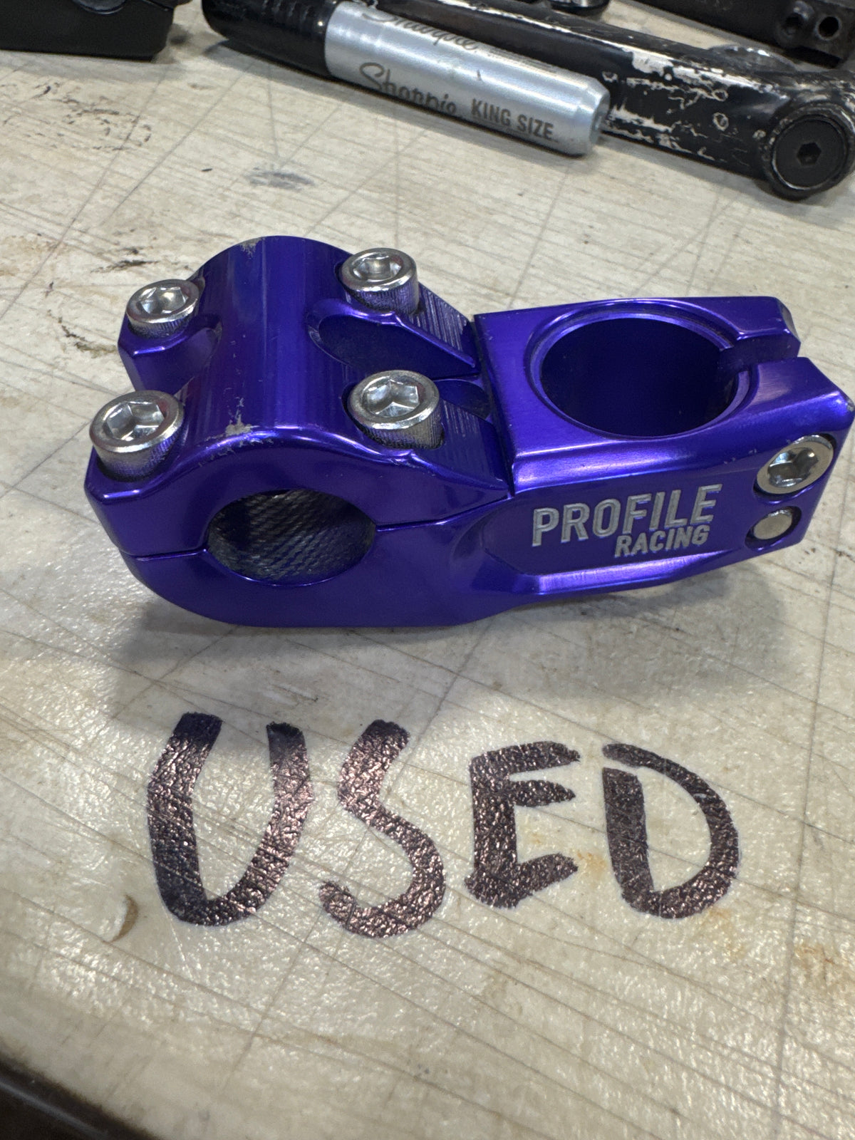 Profile push stem purple 53mm