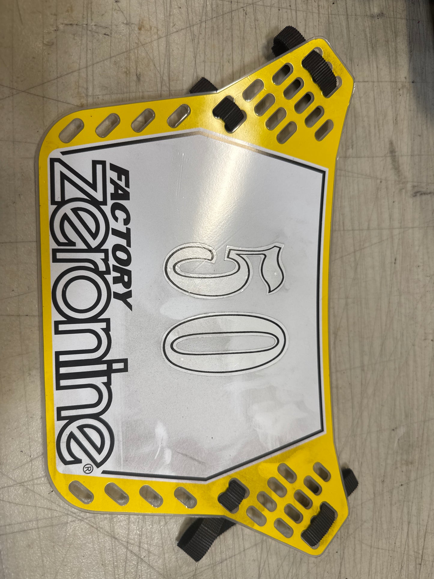 Zeronine factory plate yellow