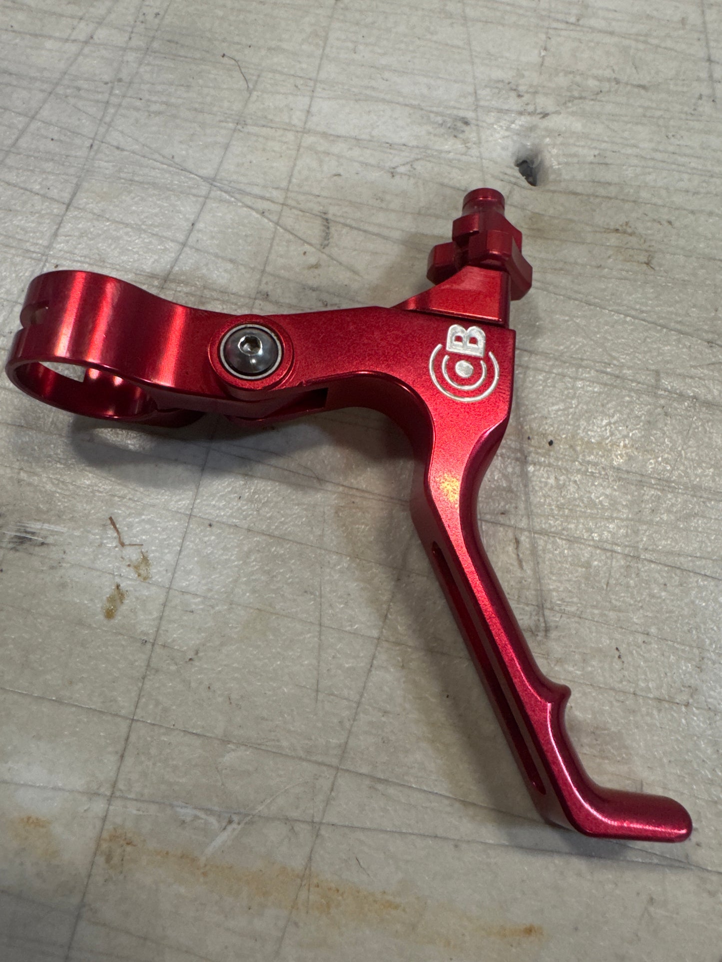 Bullseye brake lever red