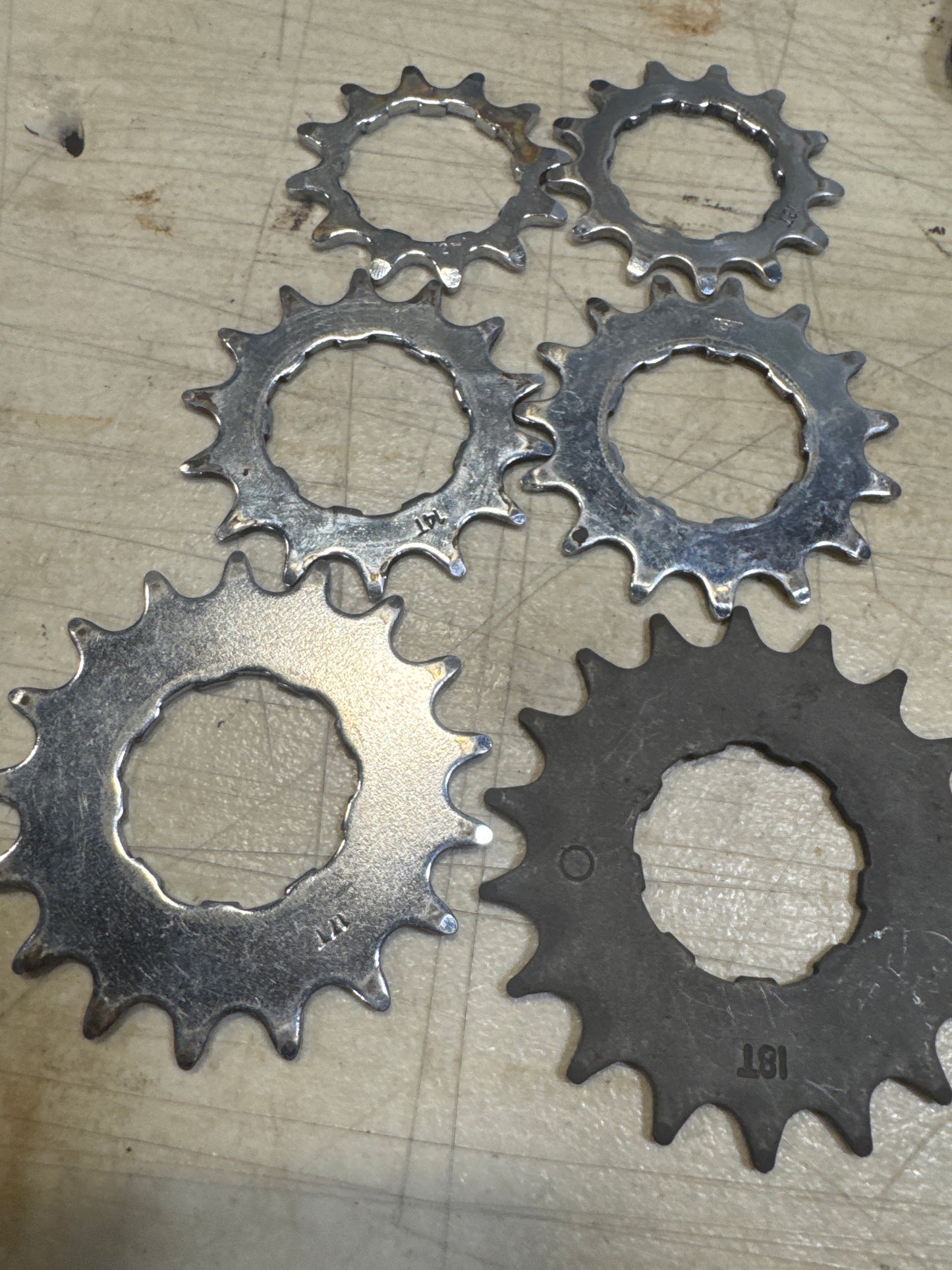 Shimano cog set 12,13,14,15,17,18