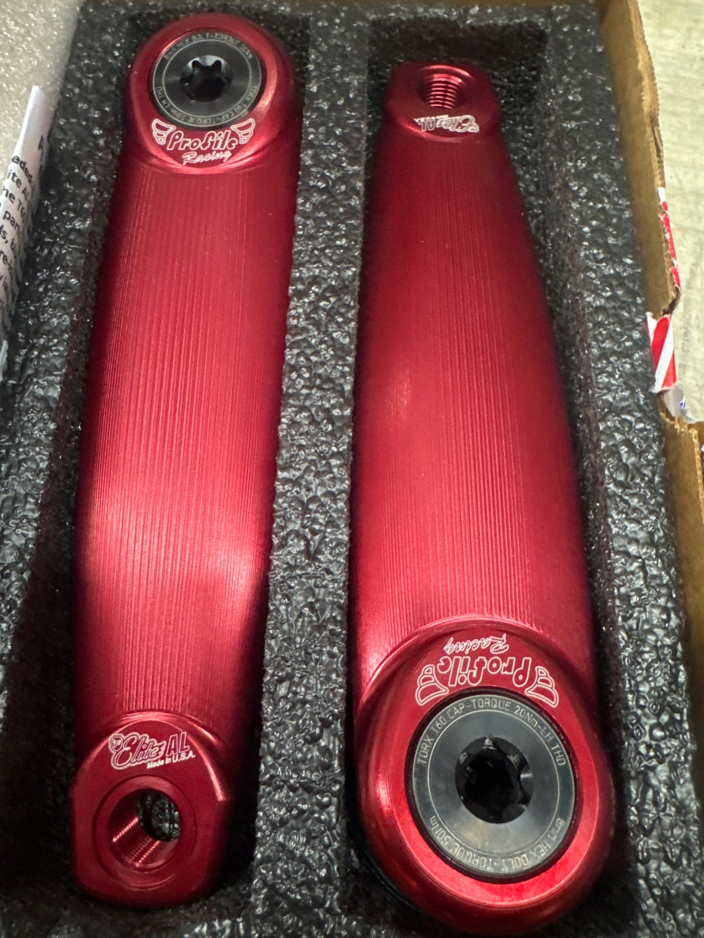 Profile Racing AL elite crank arm set