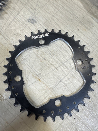 Tangent 4bolt 36t black