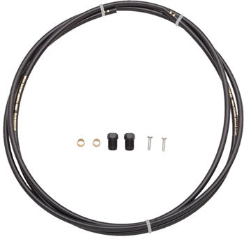 Shimano SM-BH90-SS High Pressure Disc Brake Hose Kit - Straight Caliper Caliper Connector, 1700mm, Black