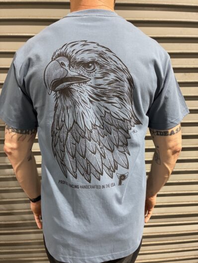 Profile Eagle tee shirt Blue jean