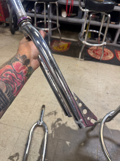 Vintage Oem chrome forks threaded