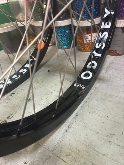 profile mini hubset x odyssey 7ka titanium spokes - new